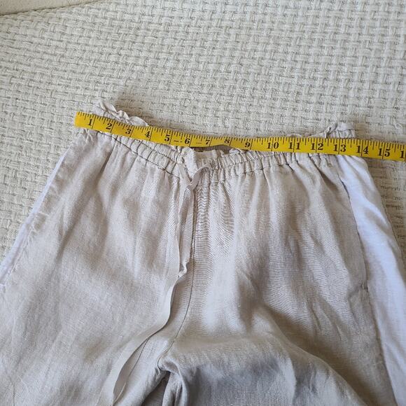J. Crew Beige 100% Linen Pants Women's Size S - Picture 5 of 8